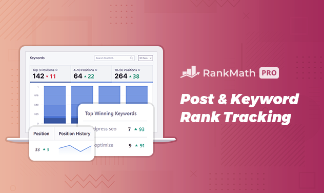Rank Math Pro Post and Keyword Rank Tracking
